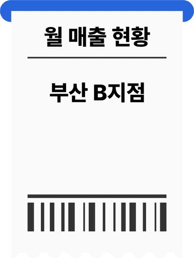 영커피 부산 B지점 매출 배경