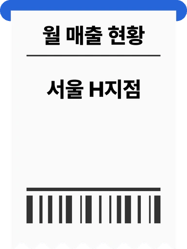 영커피 서울 H지점 매출 배경