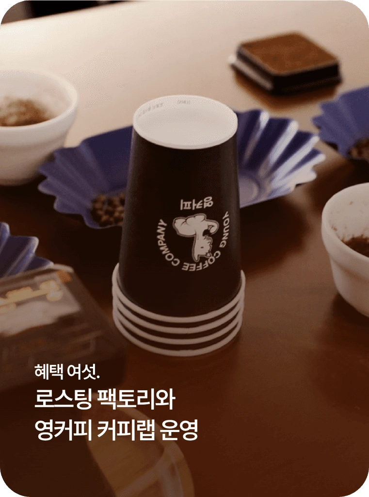 로스팅 팩토리와 영커피 커피랩 운영